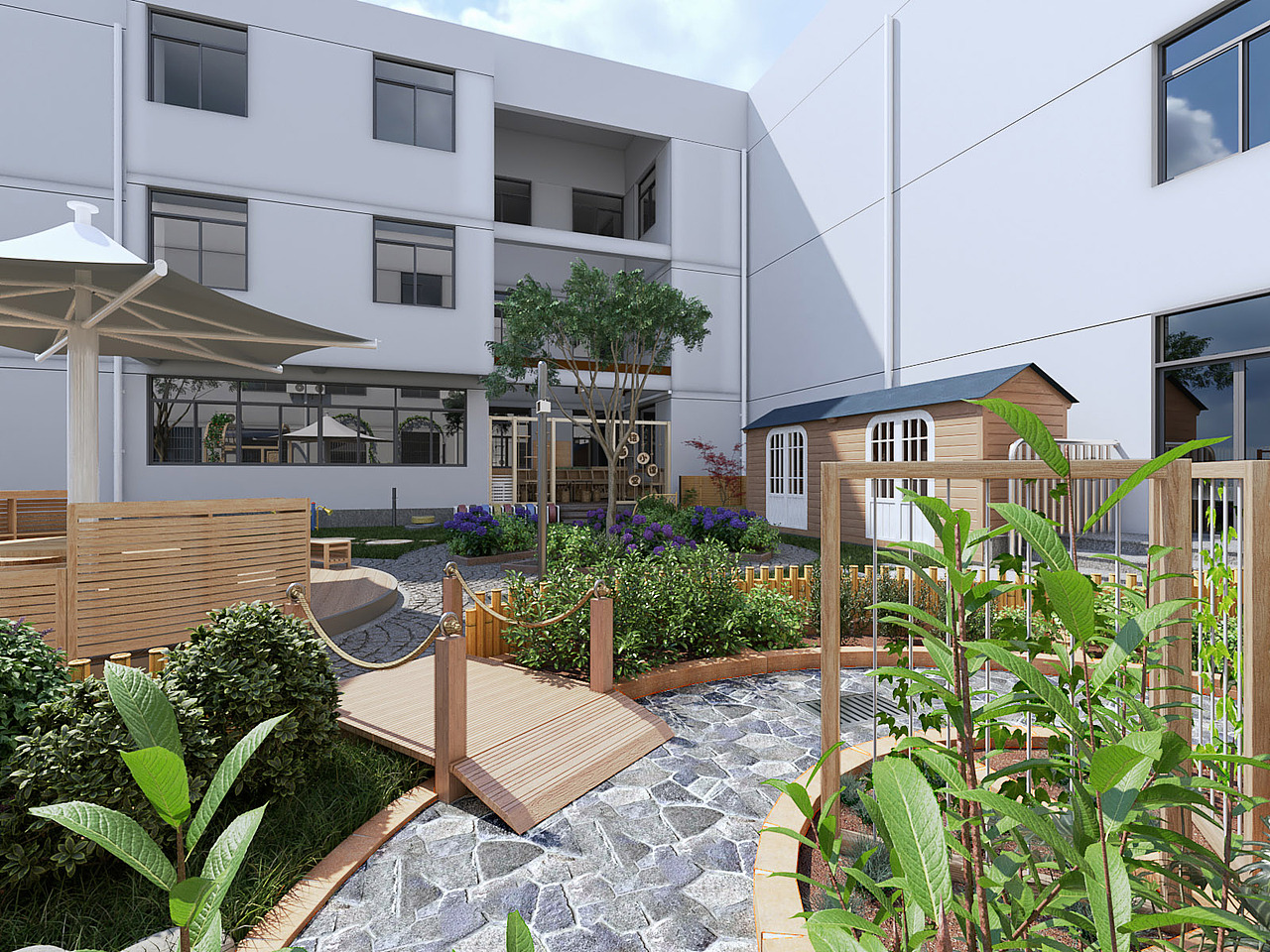 幼儿园自然美育户外活动空间（图ZMzUyNjczMjI4） - 景观设计 - 站酷设计师ALIN_ALIN原创素材 - 站酷ZCOOL