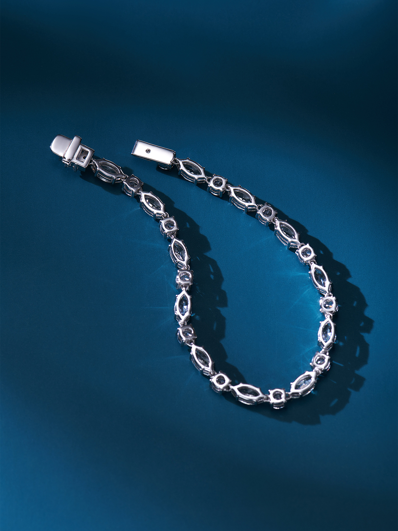 拼接马眼钻石手链