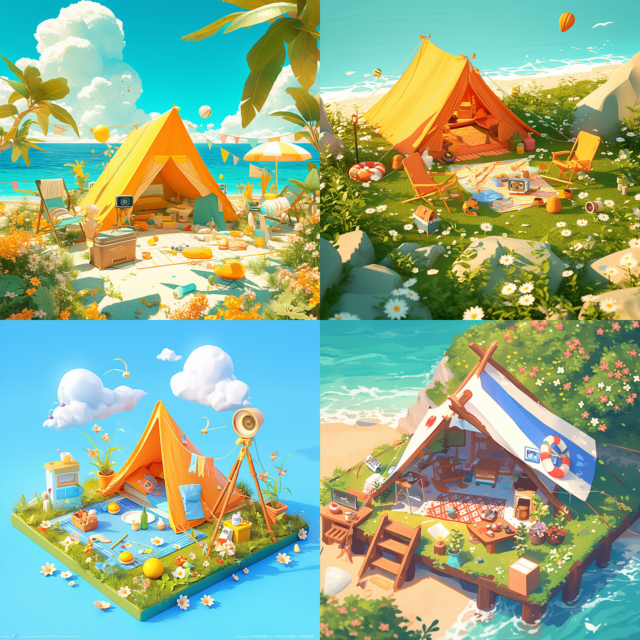 电商背景/场景/微观/素材-AIGC创作合集