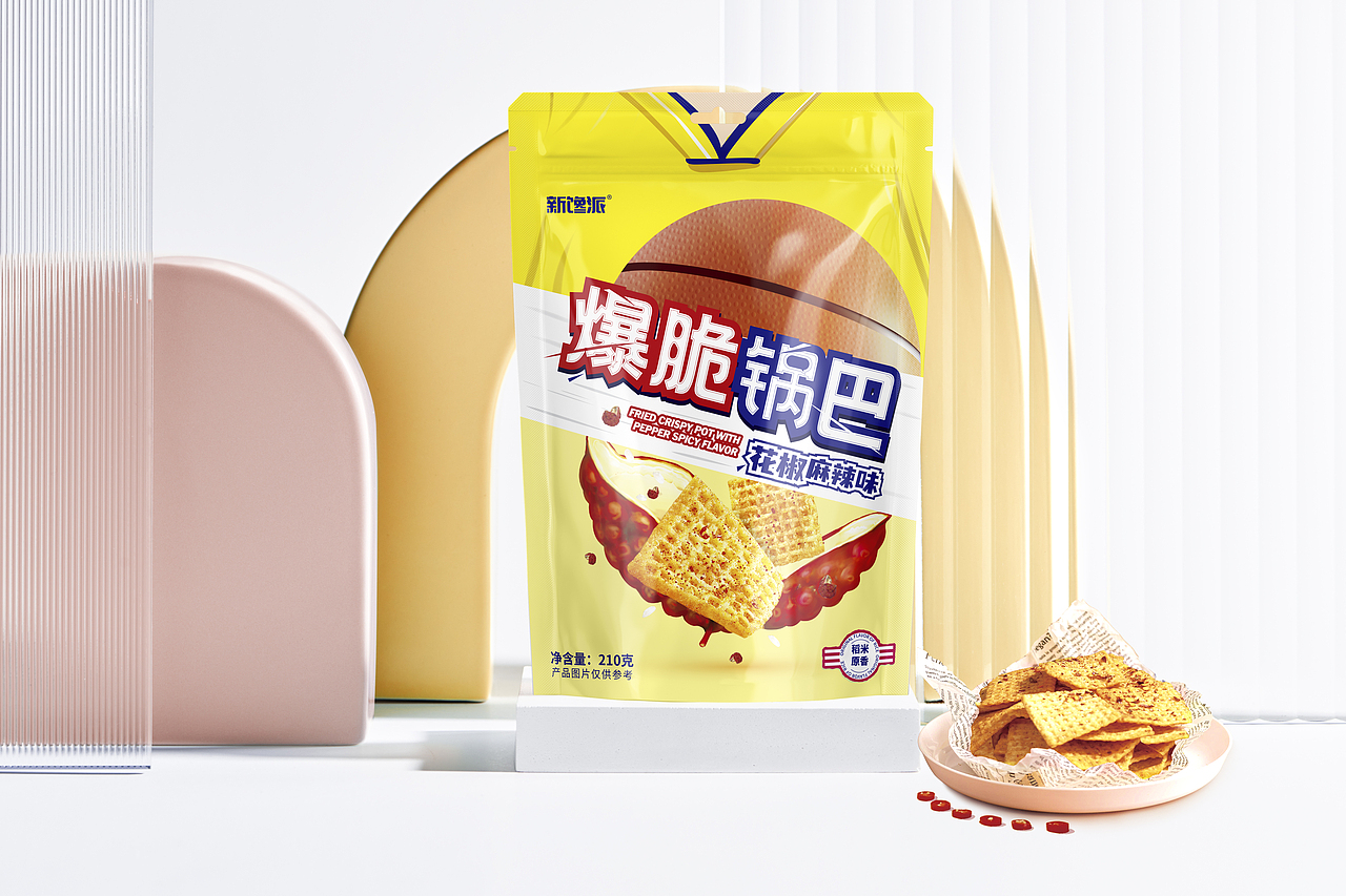 新馋派爆脆锅巴（图ZMzI0NTE0Njg4） - 包装 - 站酷设计师赤川品牌设计原创素材 - 站酷ZCOOL