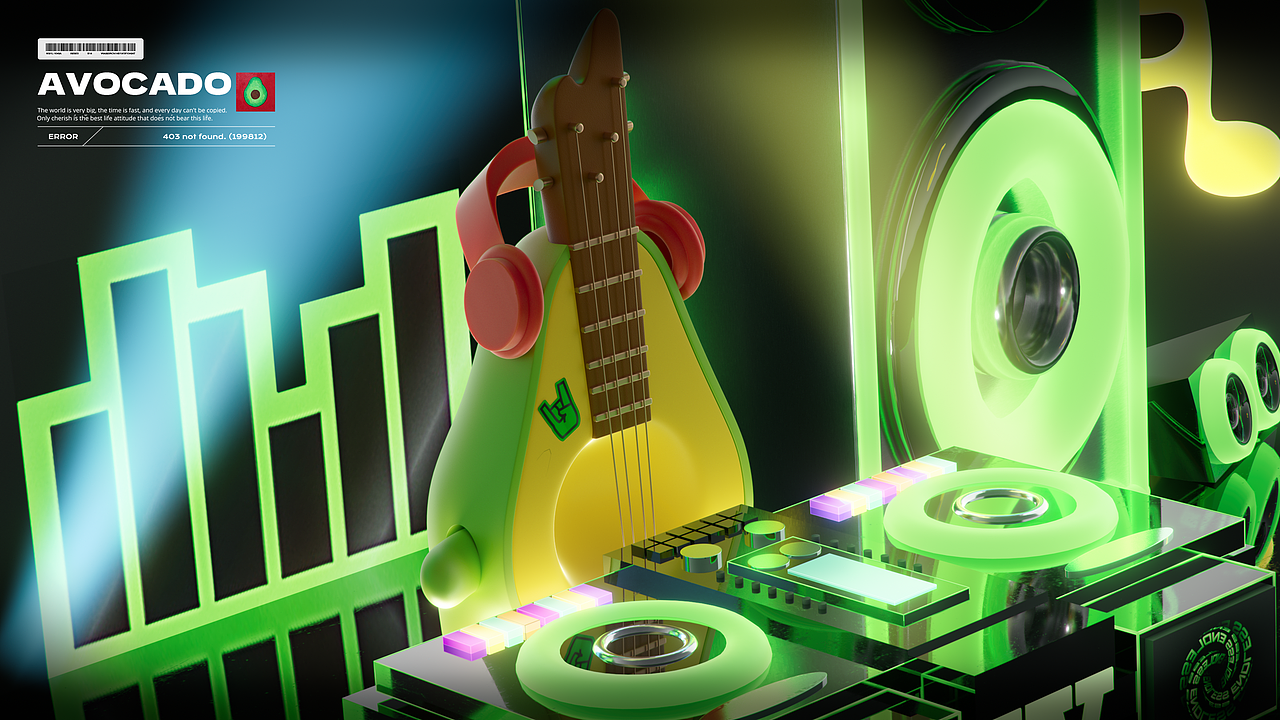 小小牛油果（图ZMzQ2OTY1NjA4） - 其他三维 - 站酷设计师吃吃吃小棕能原创素材 - 站酷ZCOOL