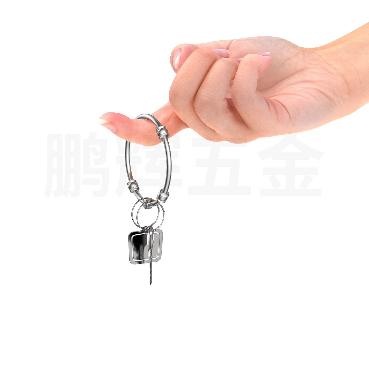 五金 · 浴帘挂钩（日常工作渲染图）