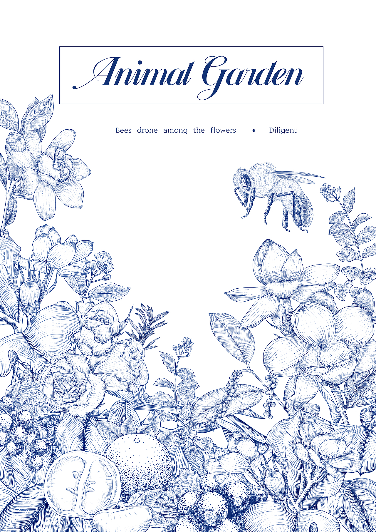 彩色钢笔版画|Animal garden动物花园之冬与春的味道