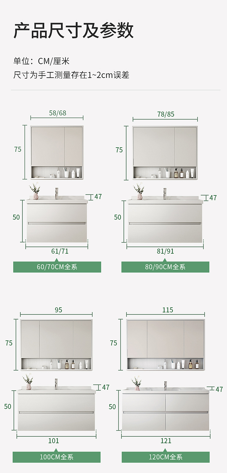 家居厨卫贝拉浴室柜详情页设计制作