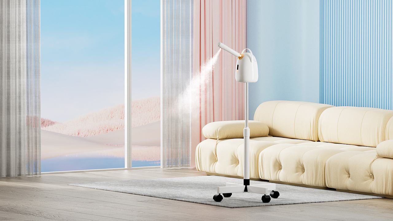 水光仪/美容仪/蒸脸器/产品场景/渲染（图ZMzE5Njc2MzY4） - 产品 - 站酷设计师电商设计_lan原创素材 - 站酷ZCOOL