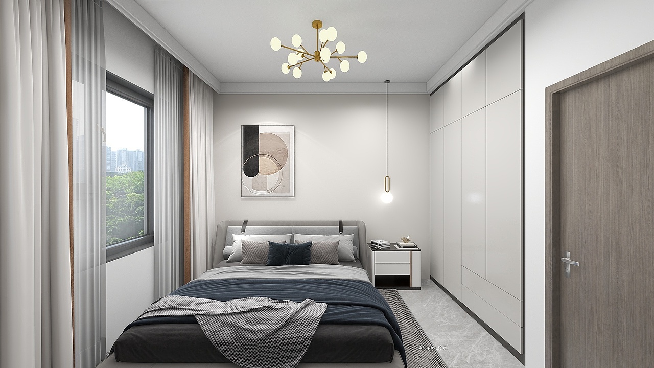 轻奢北欧风：浓烈简约中的一抹色彩（图ZMzE1NDc5NjU2） - 家装设计 - 站酷设计师设计师徐来原创素材 - 站酷ZCOOL