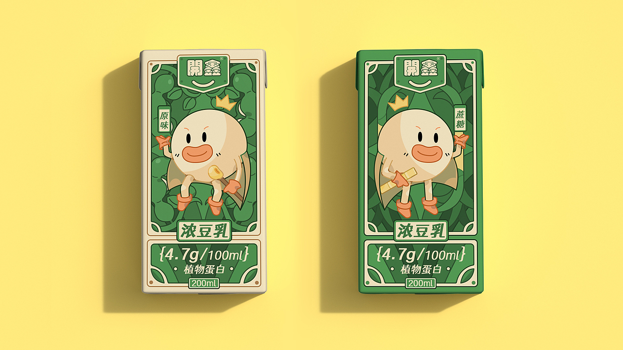 香浓自然派 | 開鑫浓豆乳包装设计（图ZMzUyMTg3NTc2） - 商业插画 - 站酷设计师总吃饭饭总原创素材 - 站酷ZCOOL
