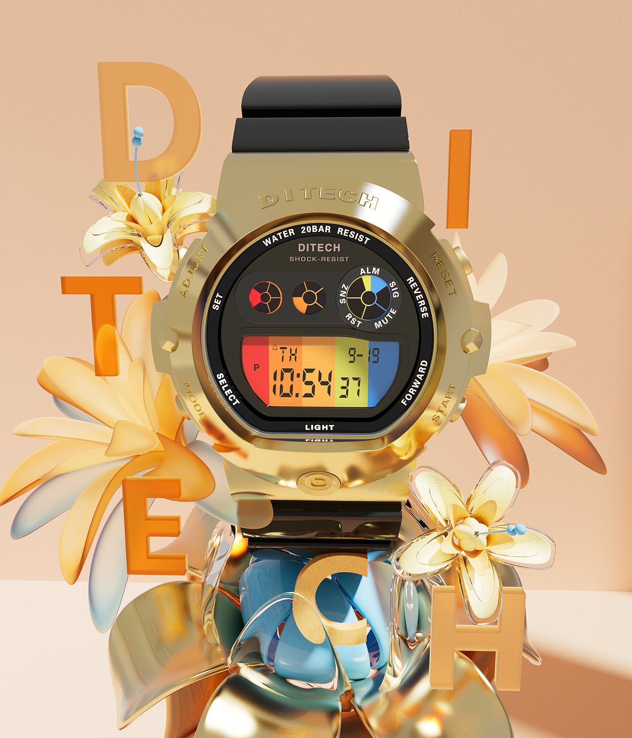 1插画 & 1 c4d 手表