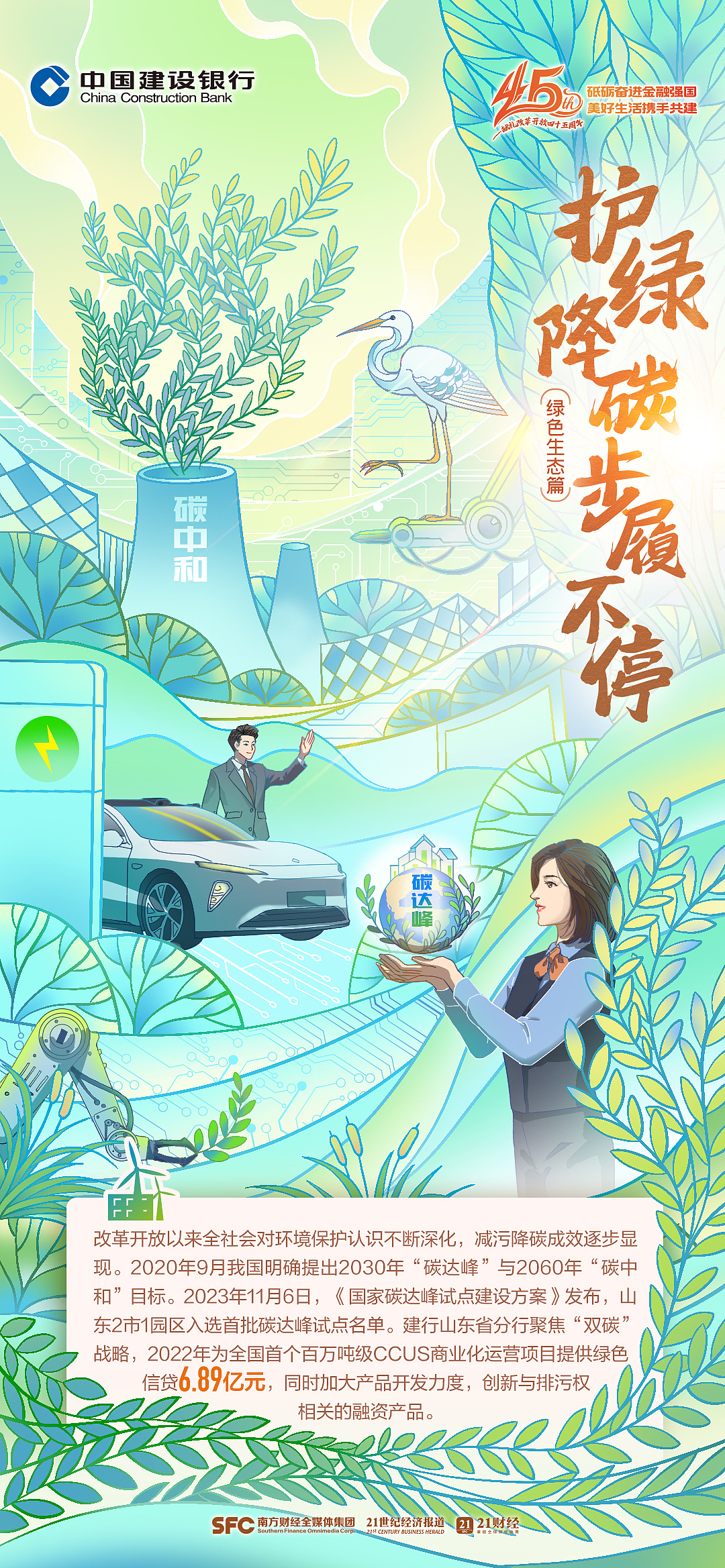 改革开放献礼海报X建设银行X南方财经（图ZMzU4OTI2OTk2） - 商业插画 - 站酷设计师吉里原创素材 - 站酷ZCOOL