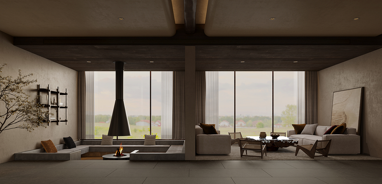 淄博民宿项目（图ZMzQxNzAxMzky） - 酒店餐饮设计 - 站酷设计师箖筑空间设计原创素材 - 站酷ZCOOL