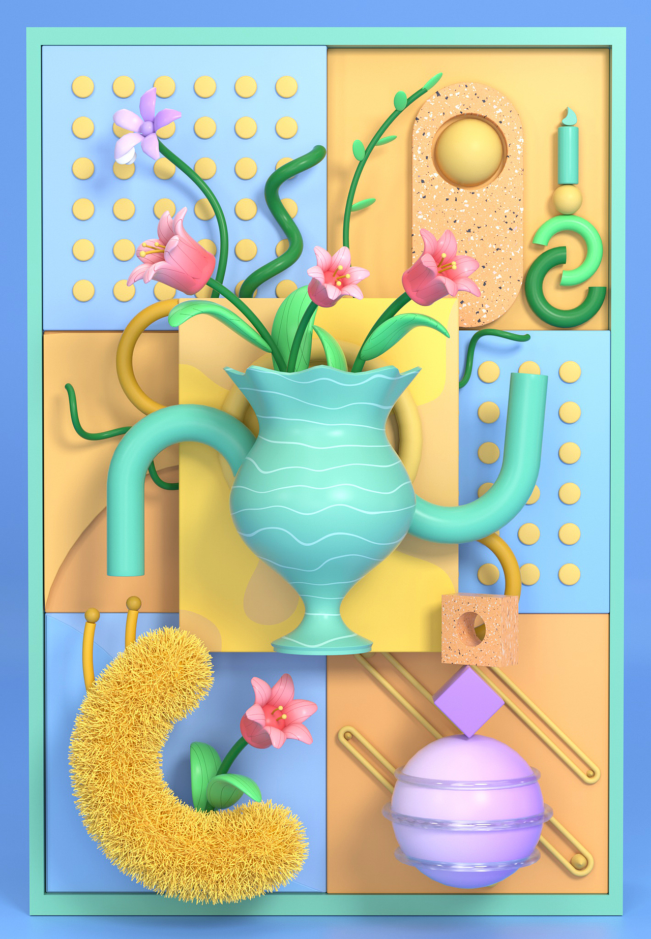 某童鞋的C4D课堂04期第一章【学生作业】整理（图ZMzA1MTg0MjE2） - 其他三维 - 站酷设计师某童鞋原创素材 - 站酷ZCOOL