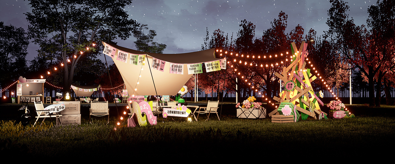 淘宝一千零一店樱花市集（图ZMzM4MDUzNzY0） - 展陈设计 - 站酷设计师设计Alkan原创素材 - 站酷ZCOOL