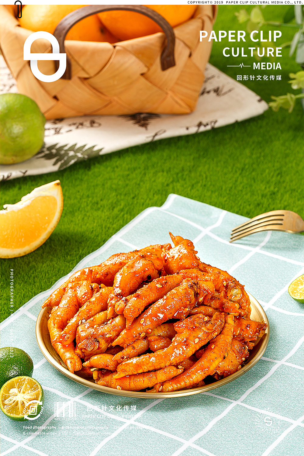 鲜拌鸡爪/凤爪✖️回形针 美食摄影
