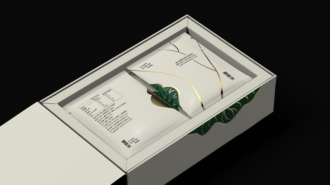 xujingfeng x 莲爱茶｜荷叶茶包装设计（图ZMzYwNjYxODk2） - 包装 - 站酷设计师xujingfeng设计原创素材 - 站酷ZCOOL