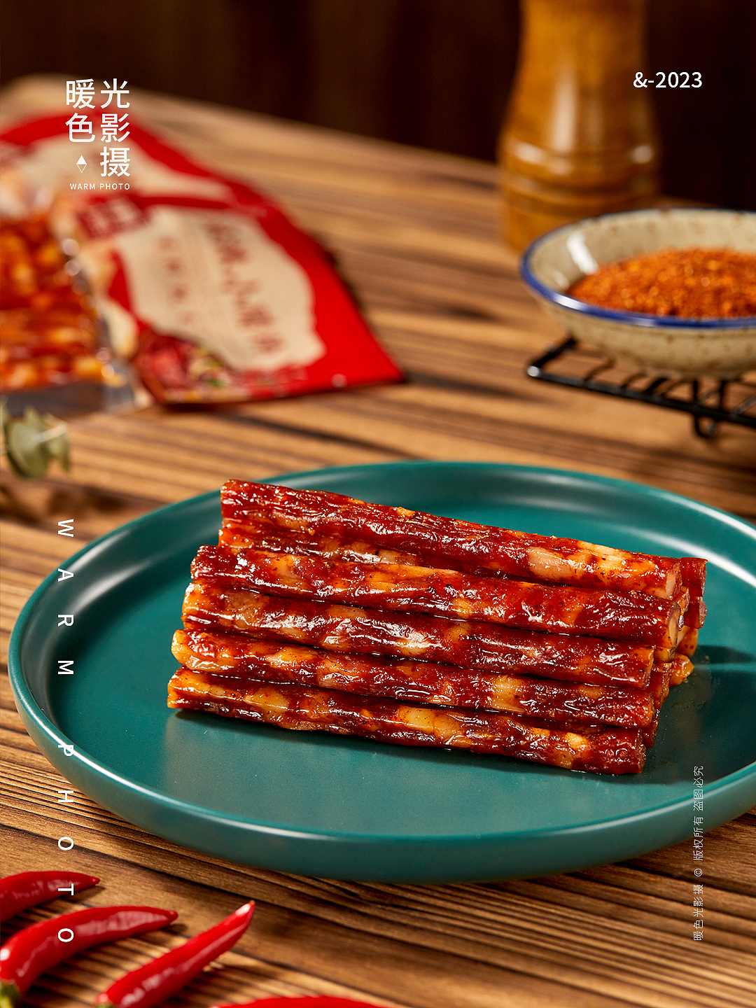 美食拍摄 广式小腊肠 香肠