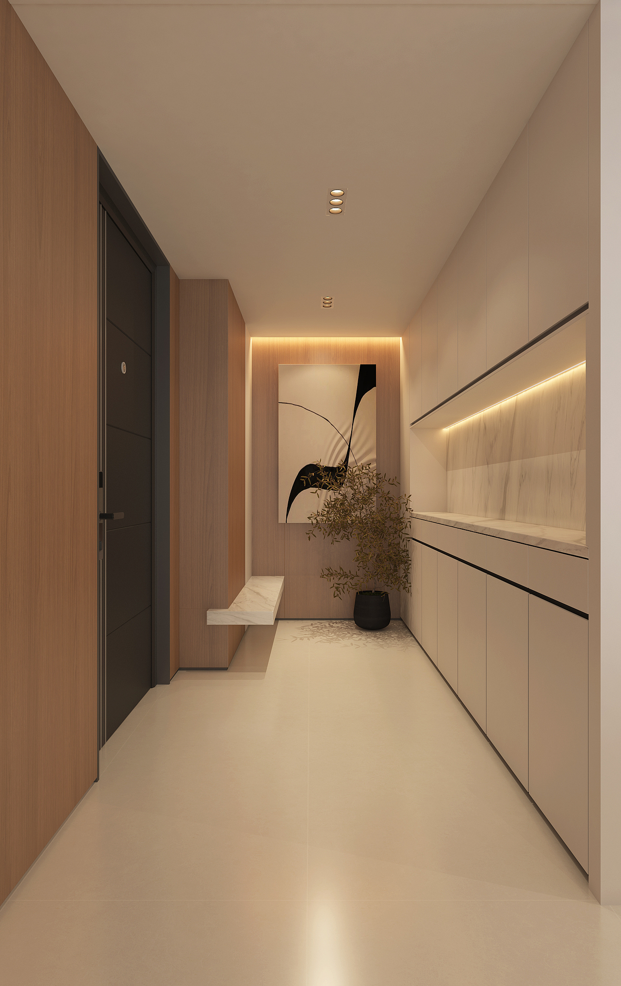 170m²商品住宅改造|住宅空间|现代极简（图ZMzMzNTQ5NjA0） - 酒店餐饮设计 - 站酷设计师设计师Hobo原创素材 - 站酷ZCOOL