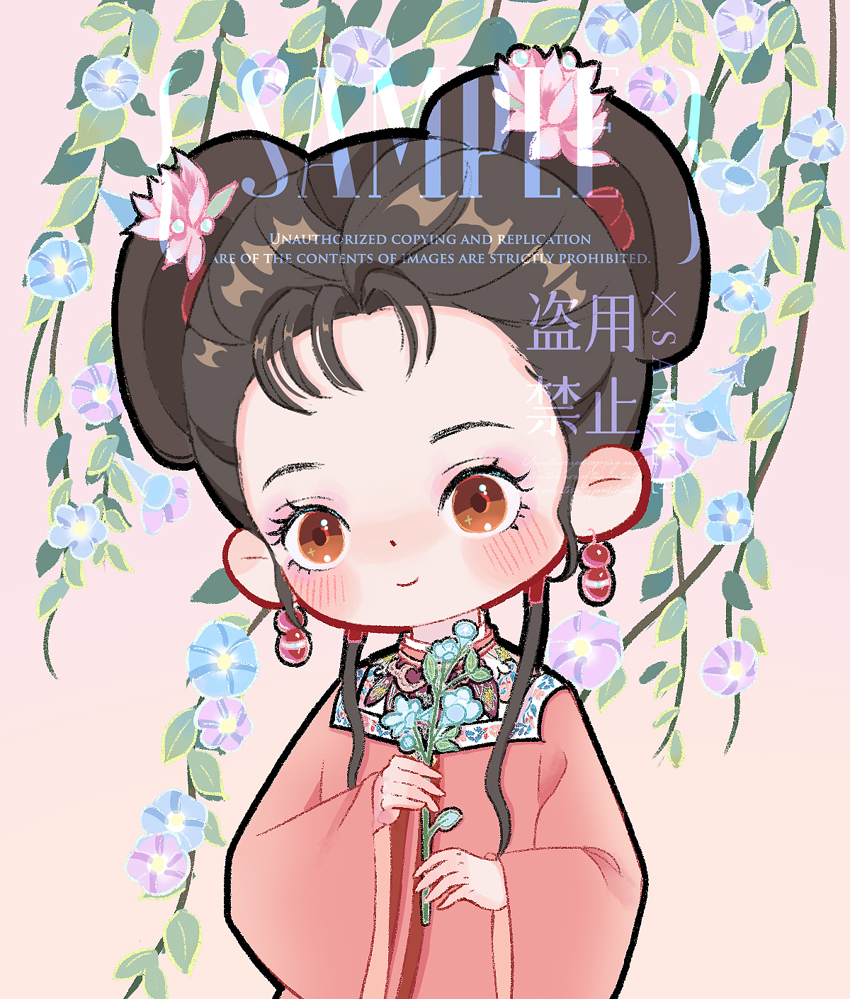 金陵十二钗（图ZMzY5MjY3MTE2） - 商业插画 - 站酷设计师glin小铃铛原创素材 - 站酷ZCOOL