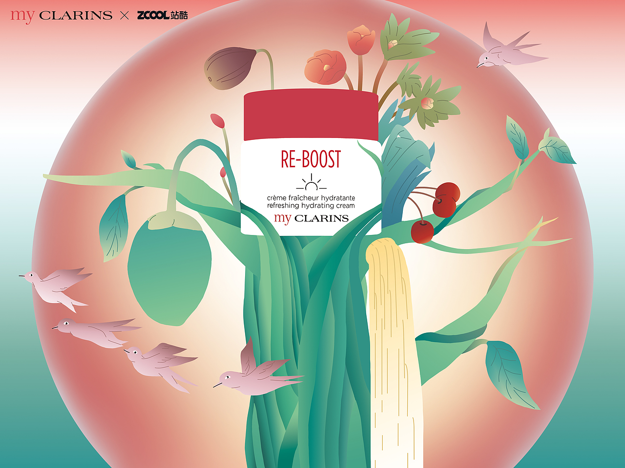 「好食肌长绽放」myCLARINS 美之自然（图ZMzQ3MzgxOTY0） - 海报 - 站酷设计师星star原创素材 - 站酷ZCOOL