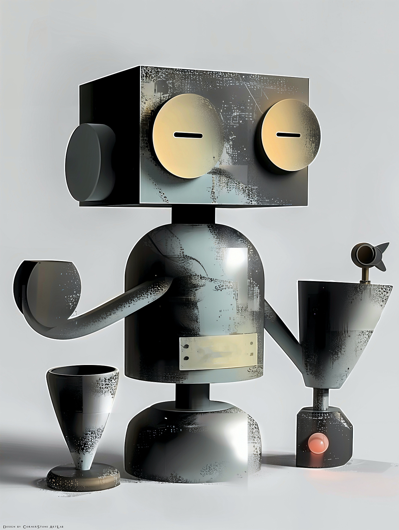 Abstraction🤖 抽象主义机器人（图ZMzYyNTczNTg0） - IP形象 - 站酷设计师墙角石设计工作室原创素材 - 站酷ZCOOL