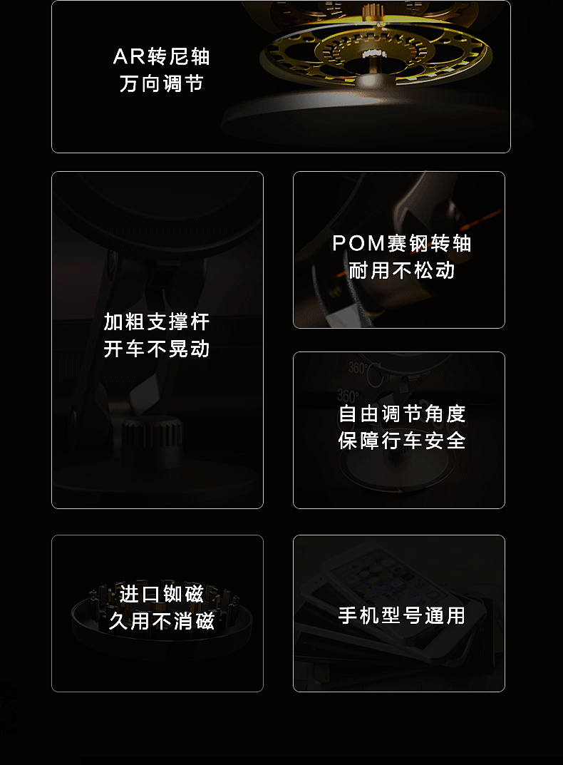 车载支架建模渲染+详情页