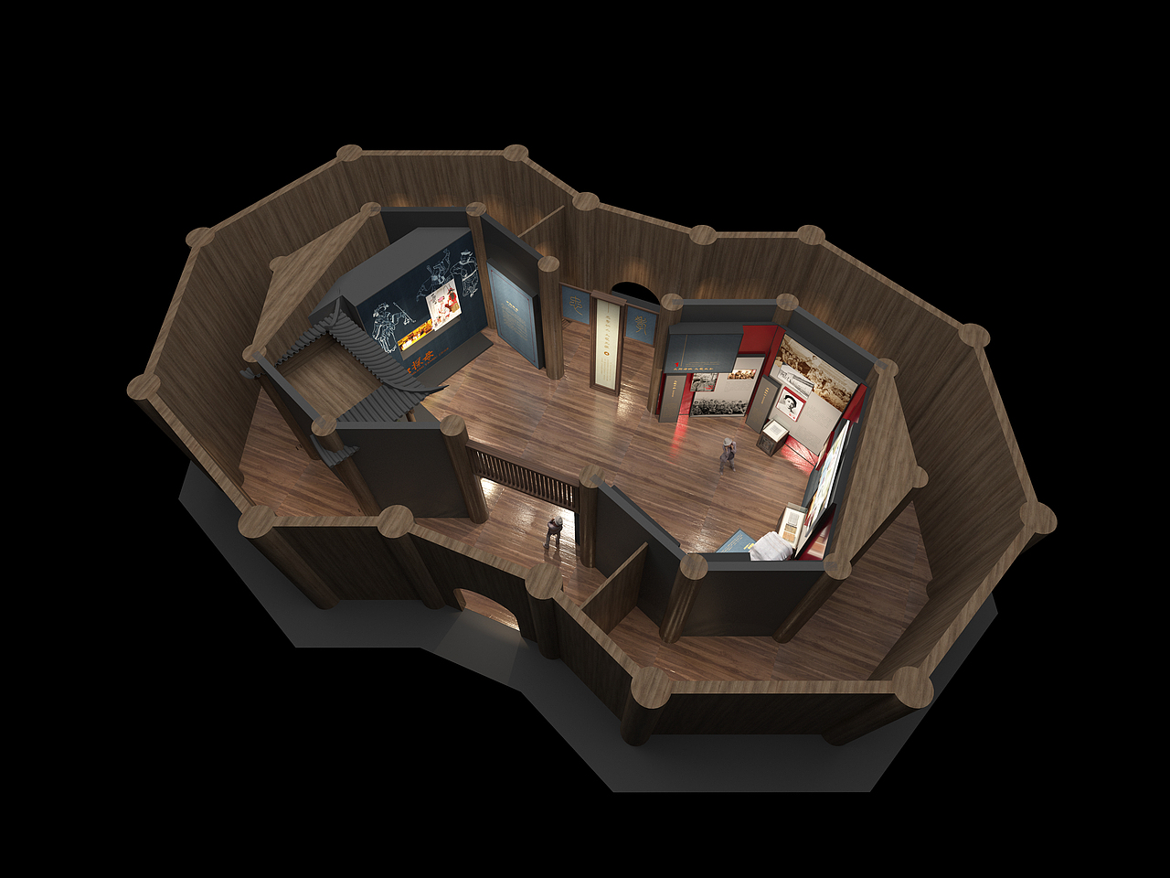 某双子塔展陈设计方案(图ZMzU2NTA3MzI0) - 建筑/空间 - 站酷设计师展览逻辑喵原创素材 - 站酷ZCOOL