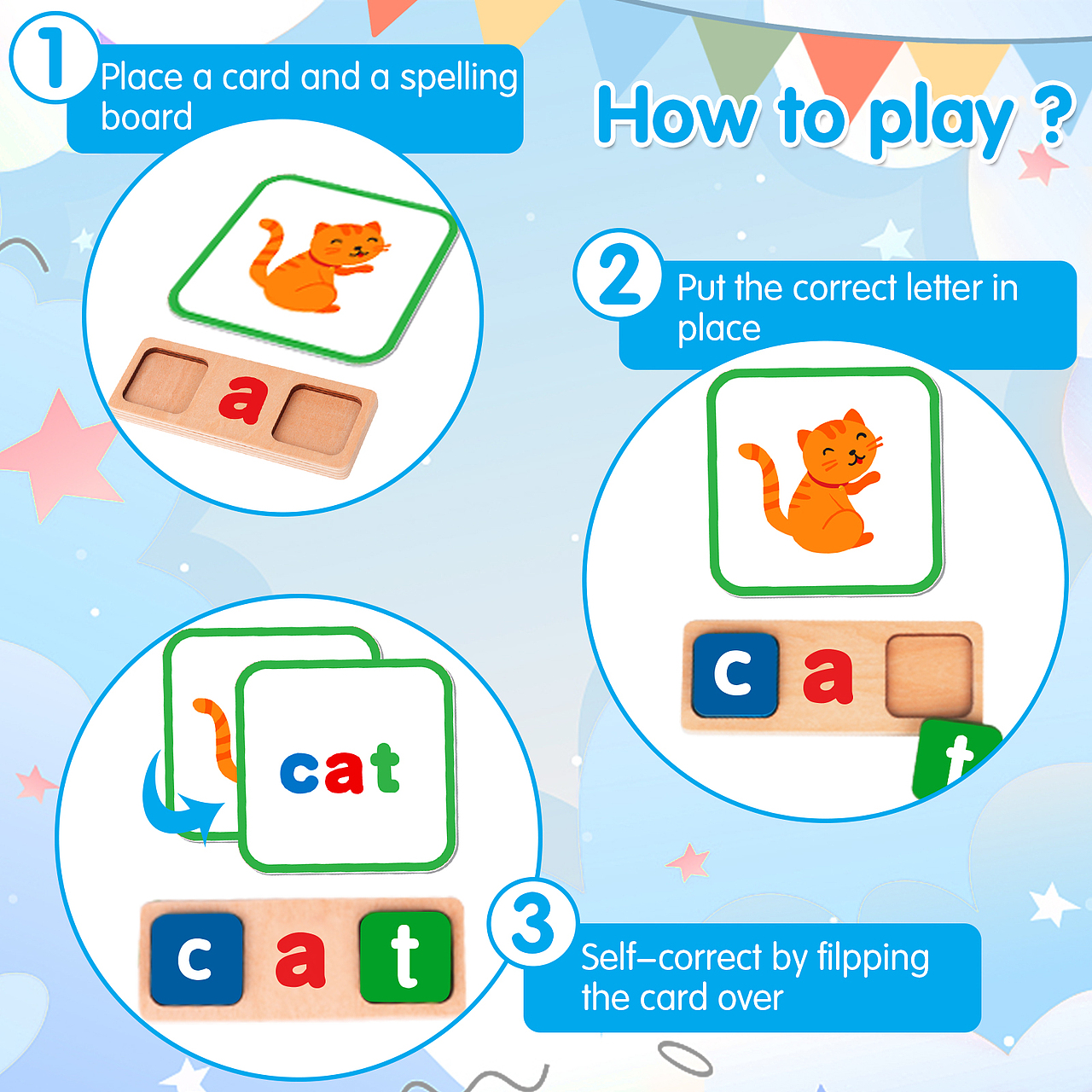 单词教具卡片图片制作