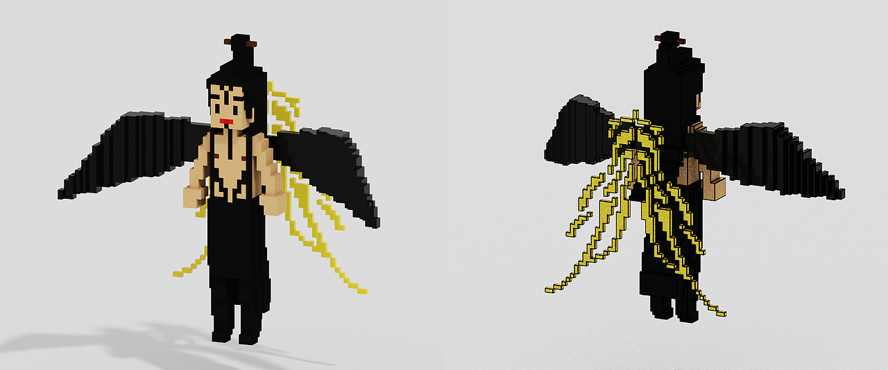 Magicavoxel-云之羽-晴雅集（图ZMzU0NTkyOTM2） - 动画/影视 - 站酷设计师大明十四弟原创素材 - 站酷ZCOOL