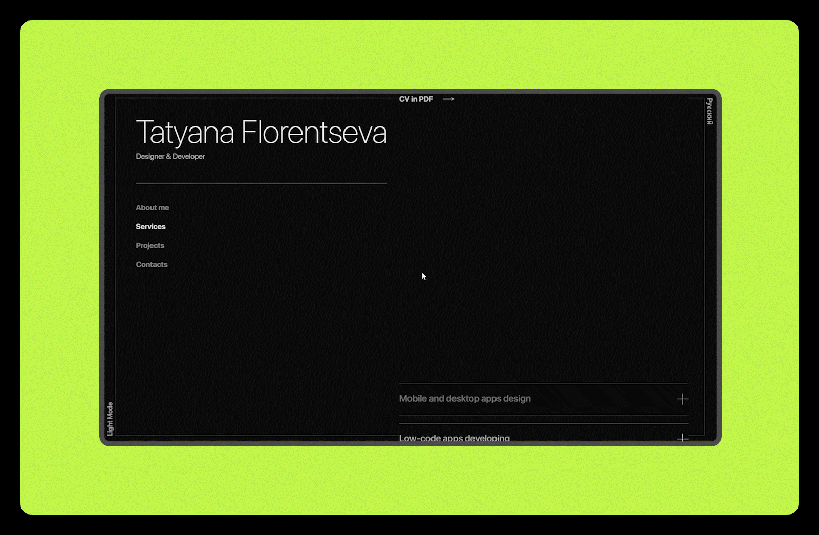 Portfolio website
