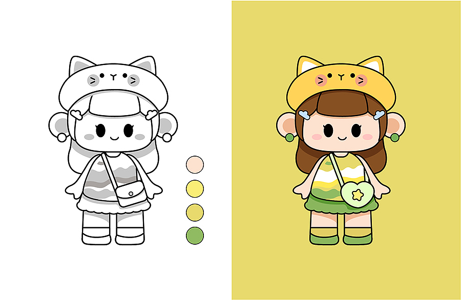 画师繁星2.0第六期第一周丨时尚女孩IP设计