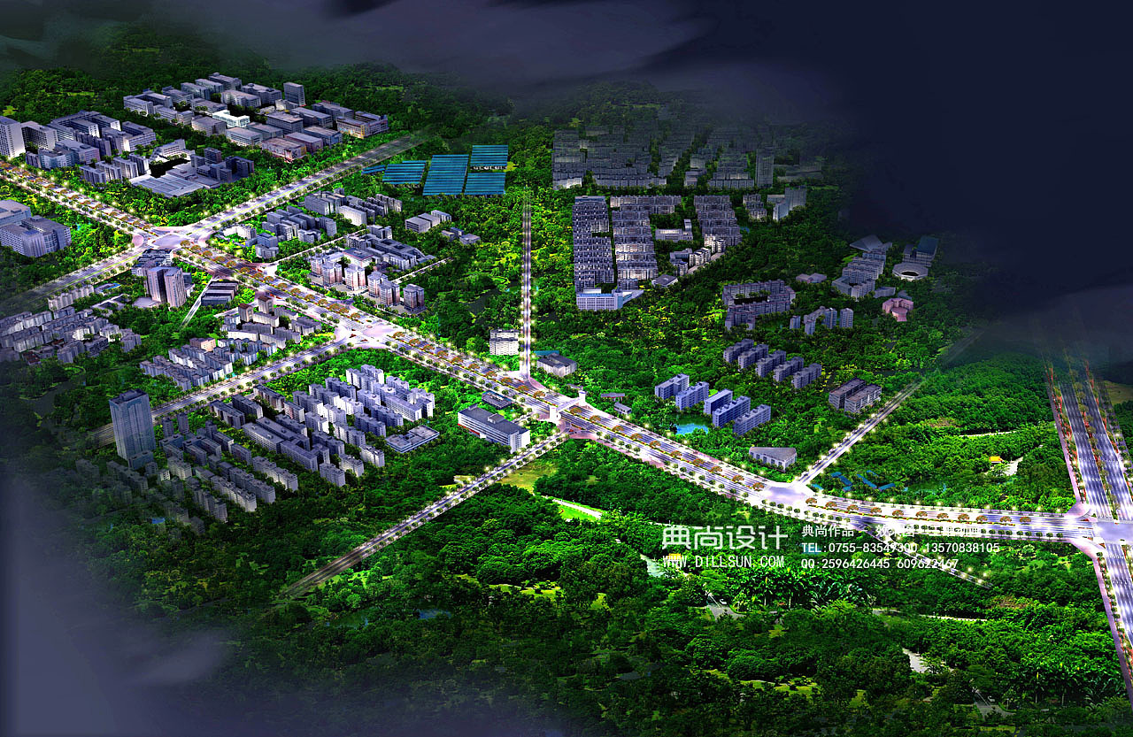 道路园林效果图2