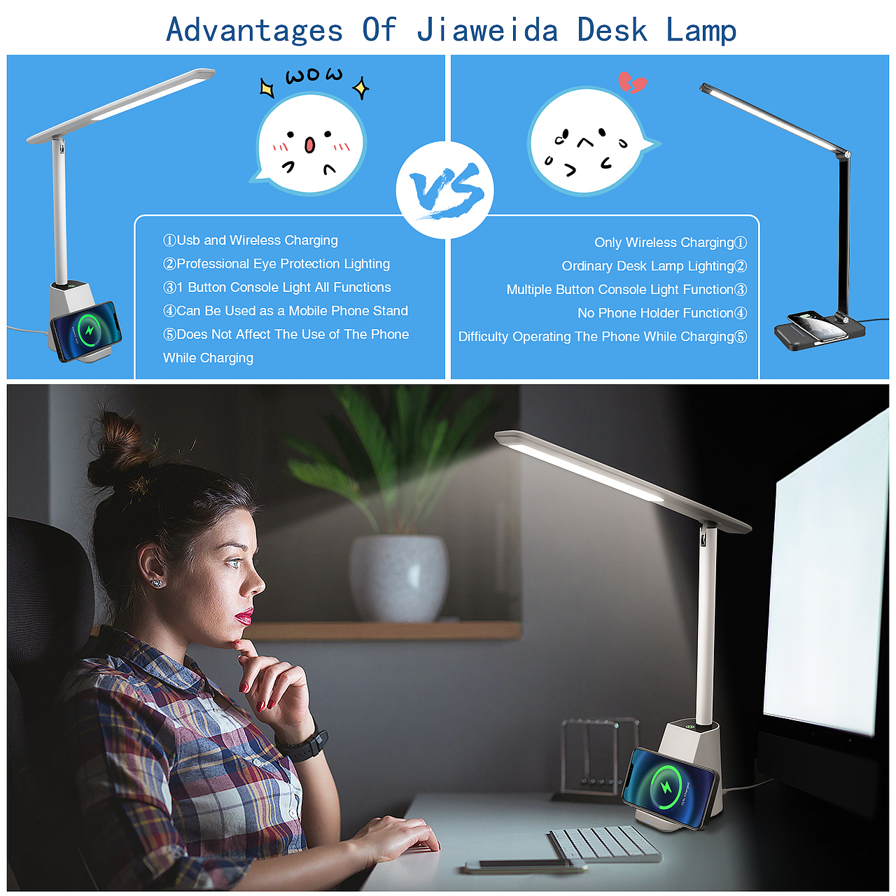 台灯产品拍摄精修合成,亚马逊主图