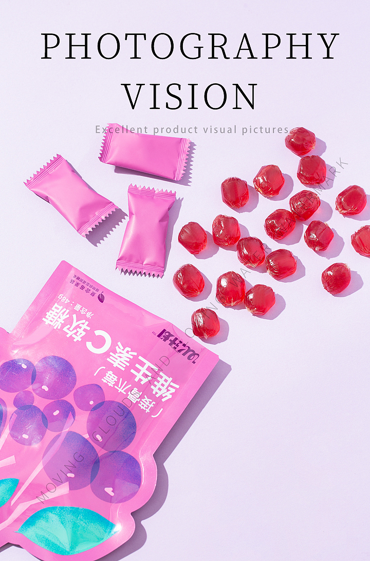 糖果拍摄：维生素c软糖