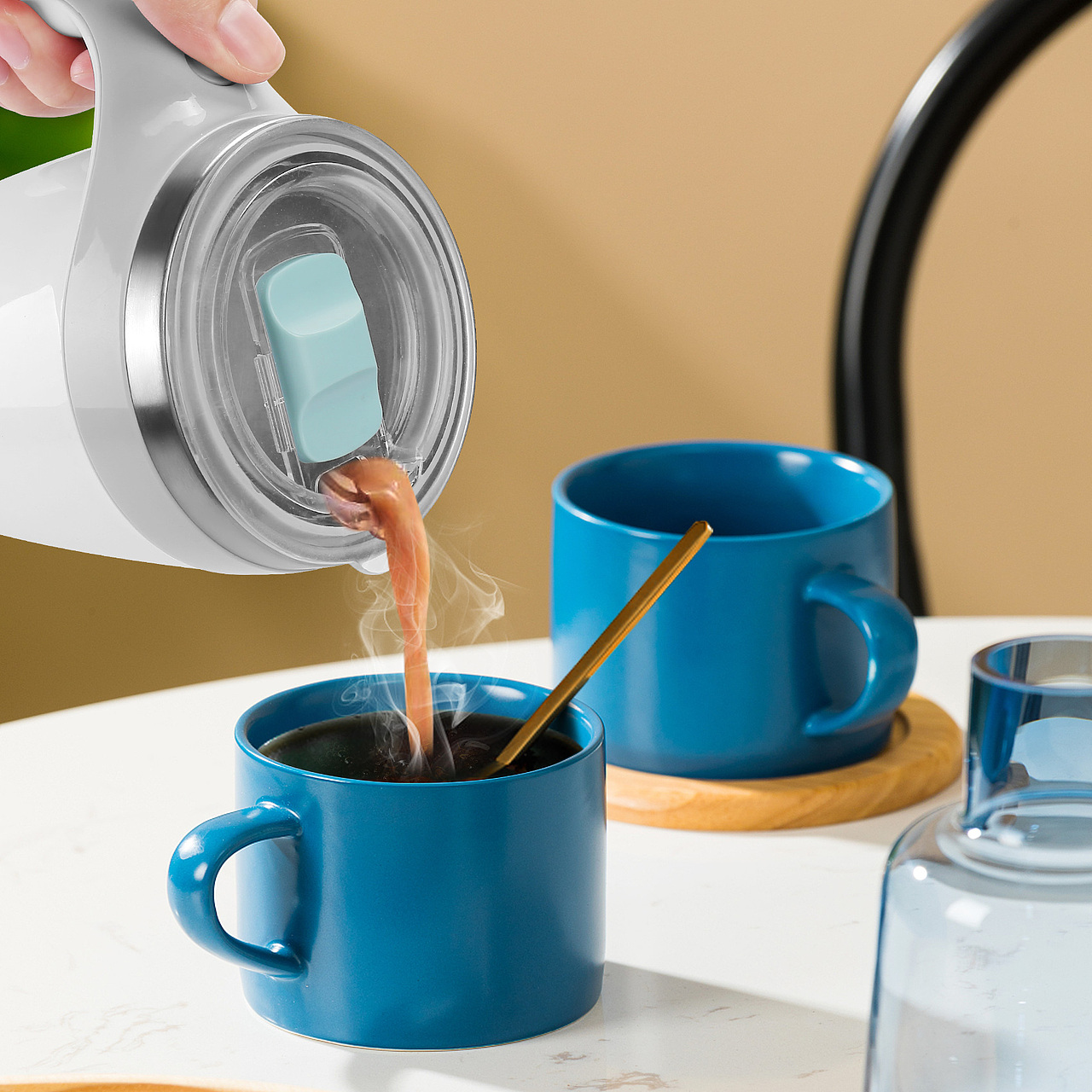 亚马逊主图详情页设计︱磁力自动咖啡搅拌杯