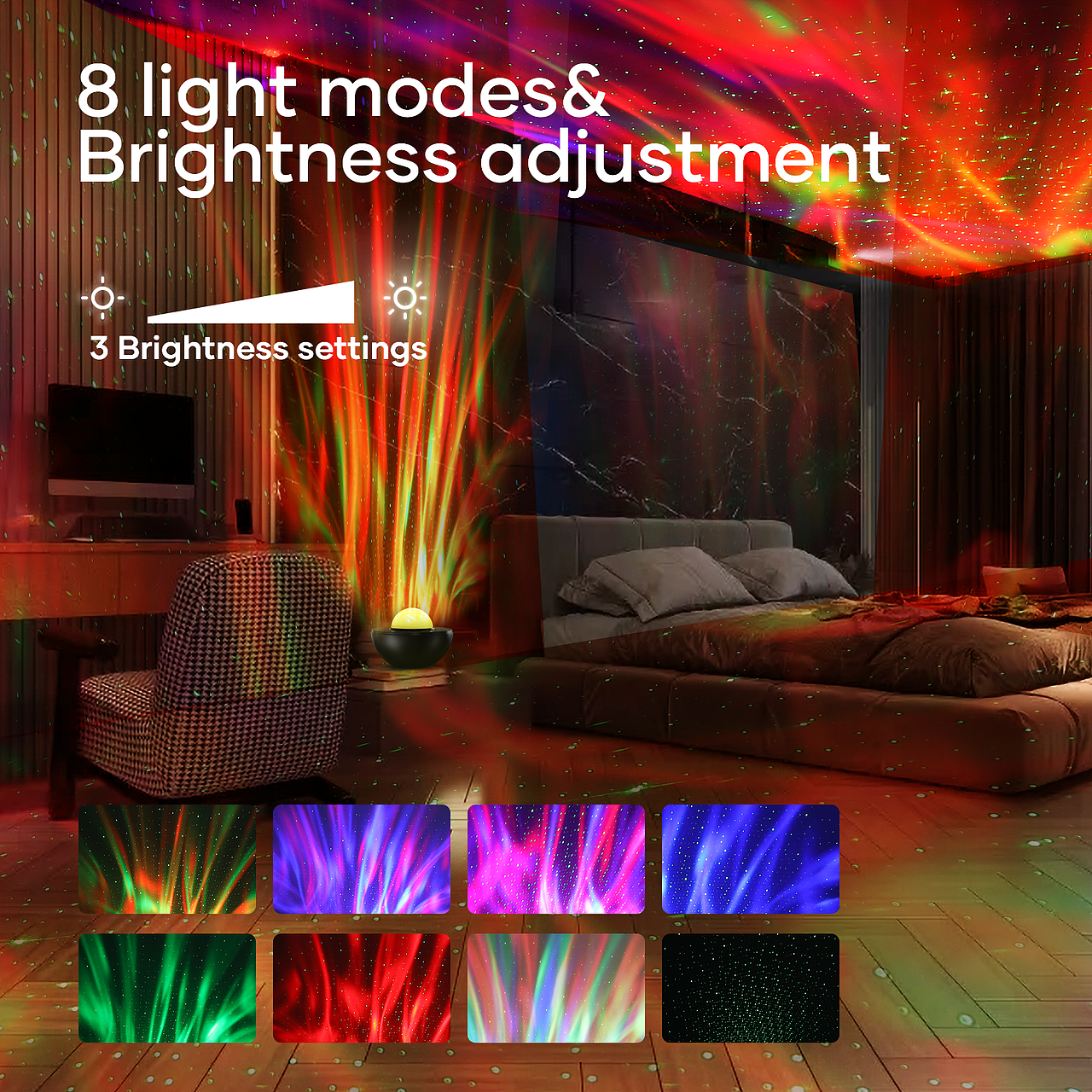 #聚豪设计 亚马逊主图设计|星空灯渲染设计