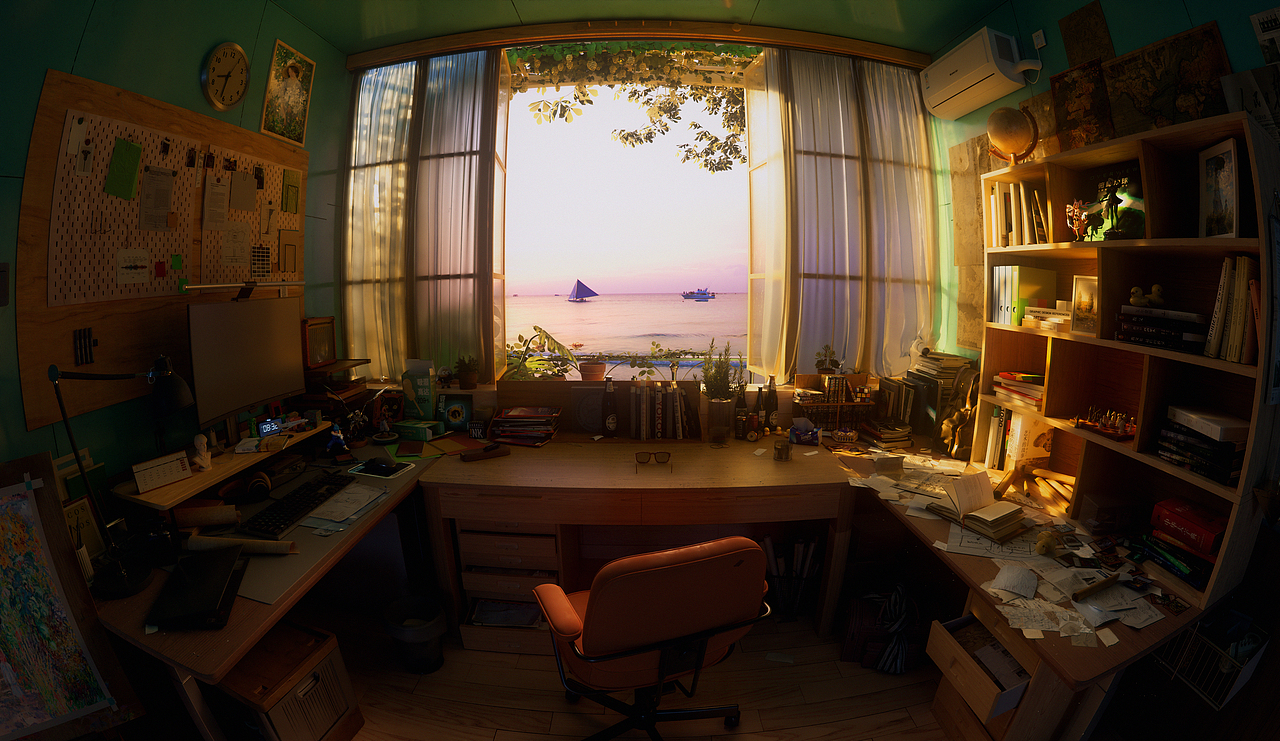 一天（圖ZMzUwMTgxNjA0） - 場(chǎng)景 - 站酷設(shè)計(jì)師XiaoSuanan原創(chuàng)素材 - 站酷ZCOOL