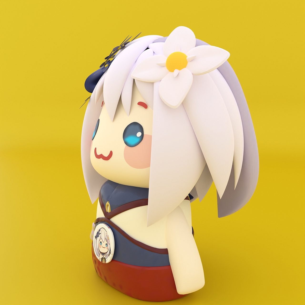 原神派蒙角色ip手办盲盒制作_德川家猫ieneko-站酷zcool