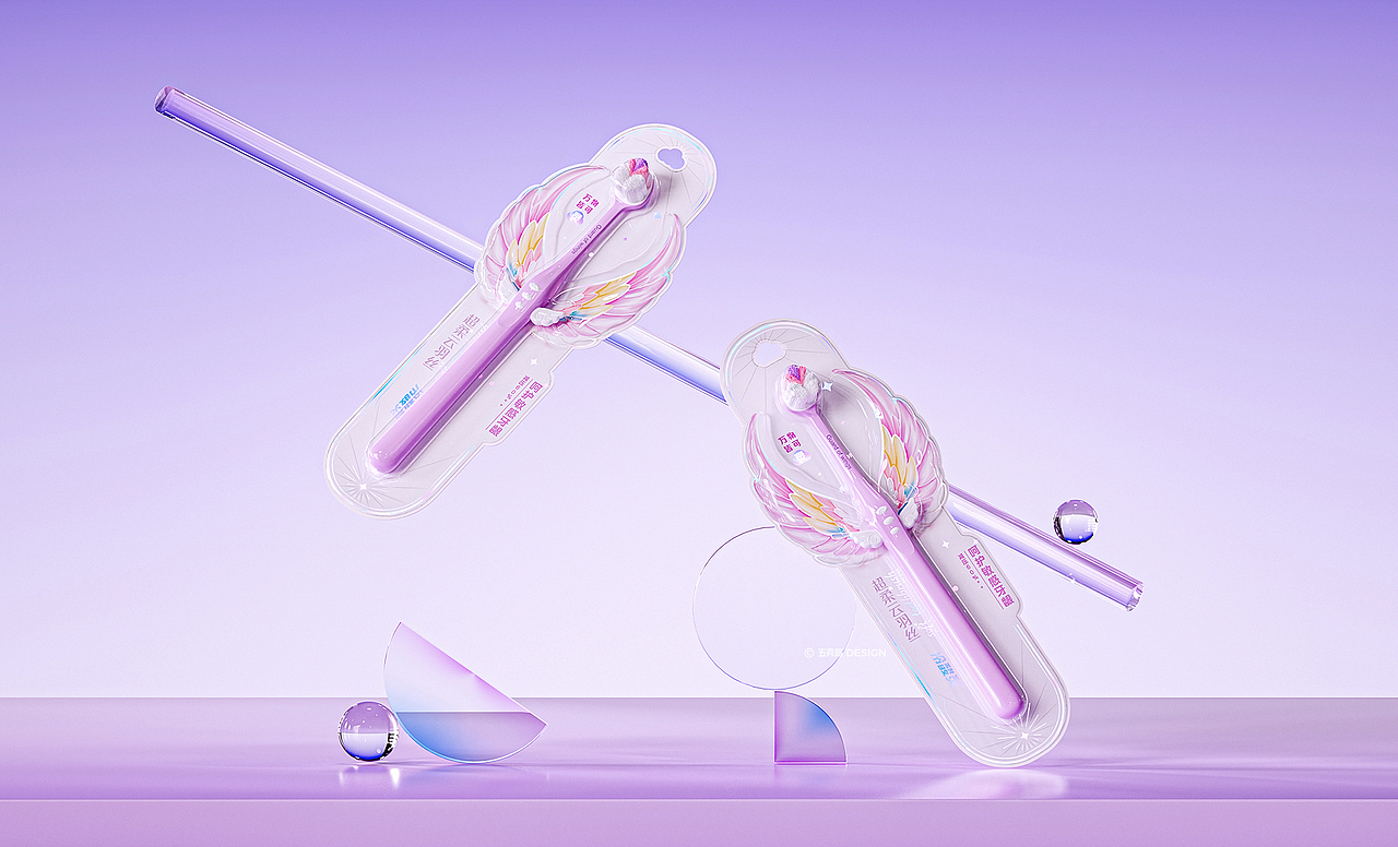 五克氮²×冷酸灵 | 天使刷 产品视觉设计