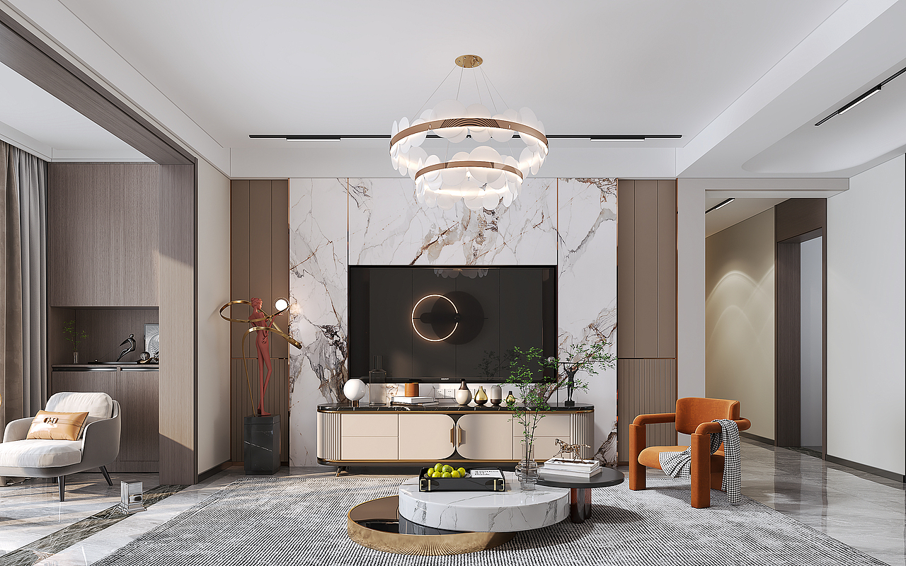 現(xiàn)代輕奢（圖ZMzA3NDg1MDc2） - 家裝設(shè)計(jì) - 站酷設(shè)計(jì)師千年夢(mèng)設(shè)計(jì)原創(chuàng)素材 - 站酷ZCOOL