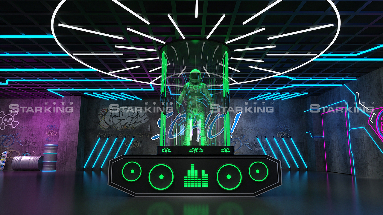 赛博朋克网红美陈打卡点（图ZMzM1MzIzOTcy） - 其他空间 - 站酷设计师活动设计啊辉原创素材 - 站酷ZCOOL