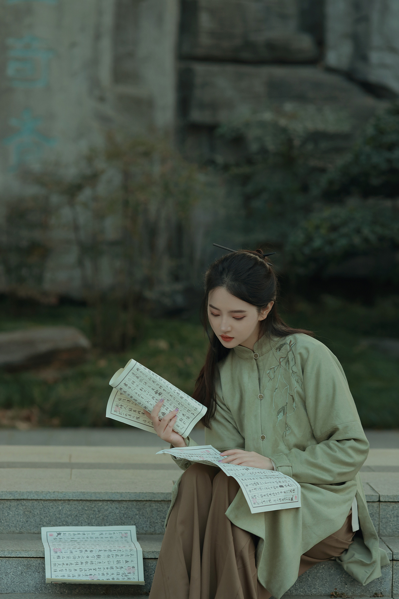 翠袖轻舞（图ZMzY0MTM4MTgw） - 人像摄影 - 站酷设计师芥茉在拍照原创素材 - 站酷ZCOOL