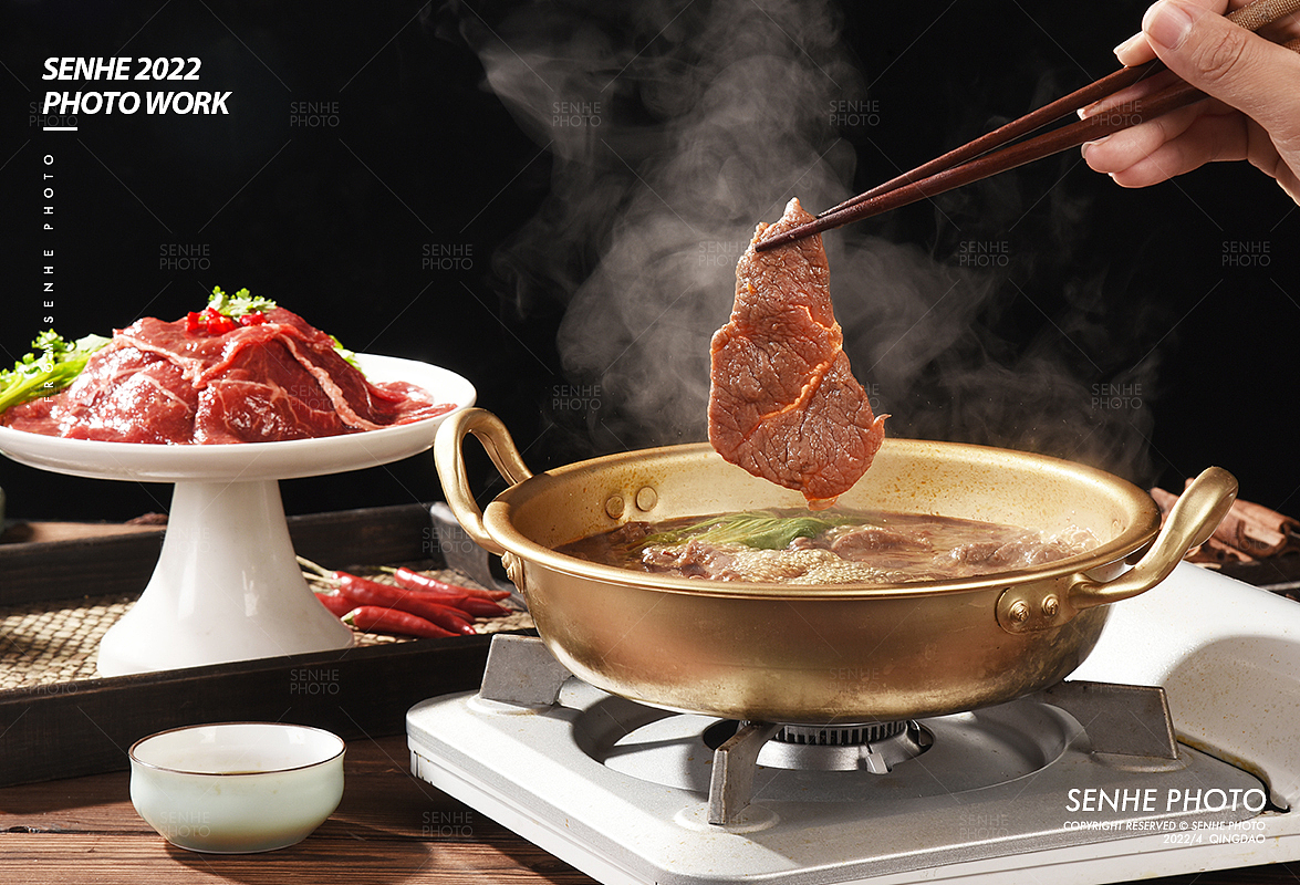 嫩滑火锅牛肉 #创作加油站#（图ZMzEzMjAyMTI0） - 美食摄影 - 站酷设计师森和视觉摄影原创素材 - 站酷ZCOOL