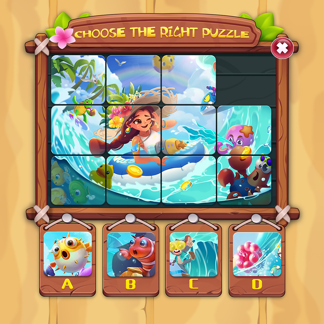 夏日海滩（图ZMzEyOTIwNTQ4） - 创作习作 - 站酷设计师郑君君er原创素材 - 站酷ZCOOL