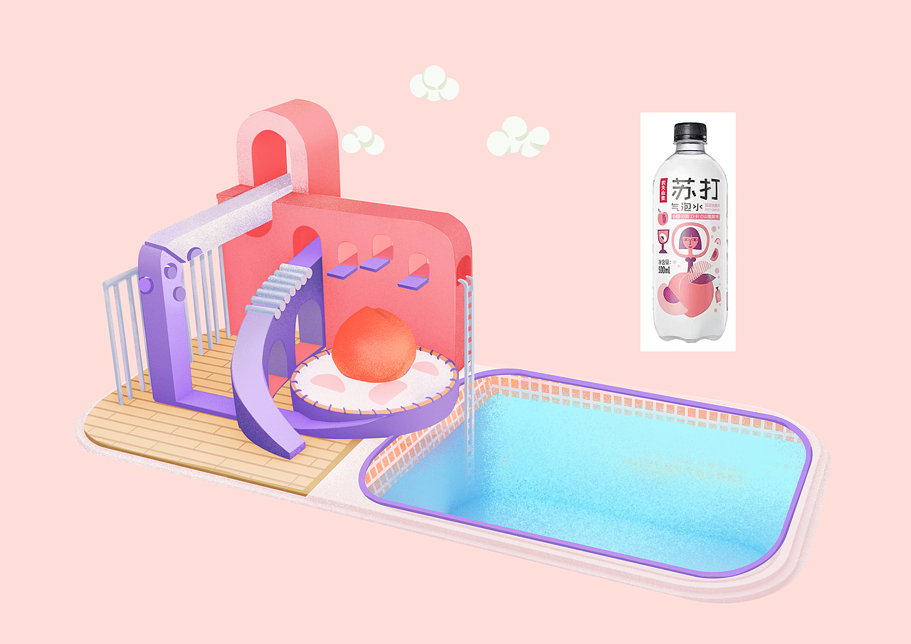 农夫山泉X迪士尼松松:松松瓶盖气泡水玩出夏日新花样