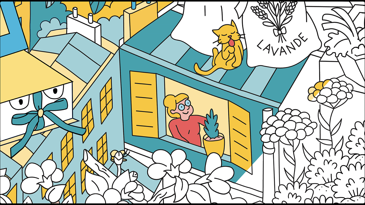 AE动画｜普罗旺斯欧舒丹x涂色品牌OMY广告（图ZMzQ2ODUwNTg0） - 短片 - 站酷设计师二宫uu原创素材 - 站酷ZCOOL