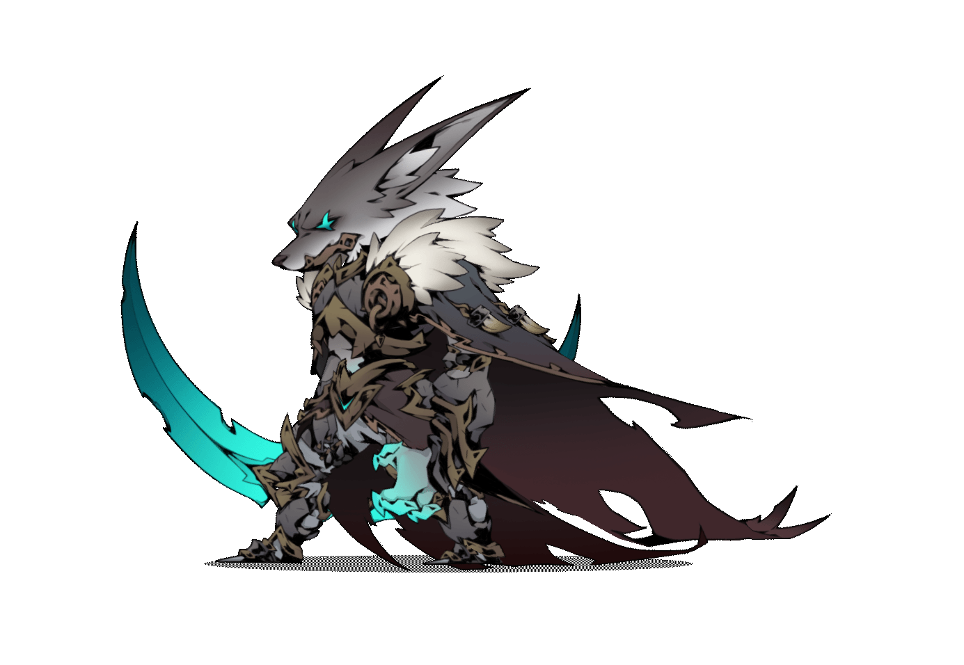 wolf-knight-spine-pose（图ZMzUyNDE2MTc2） - 独立游戏 - 站酷设计师三栖人设计原创素材 - 站酷ZCOOL