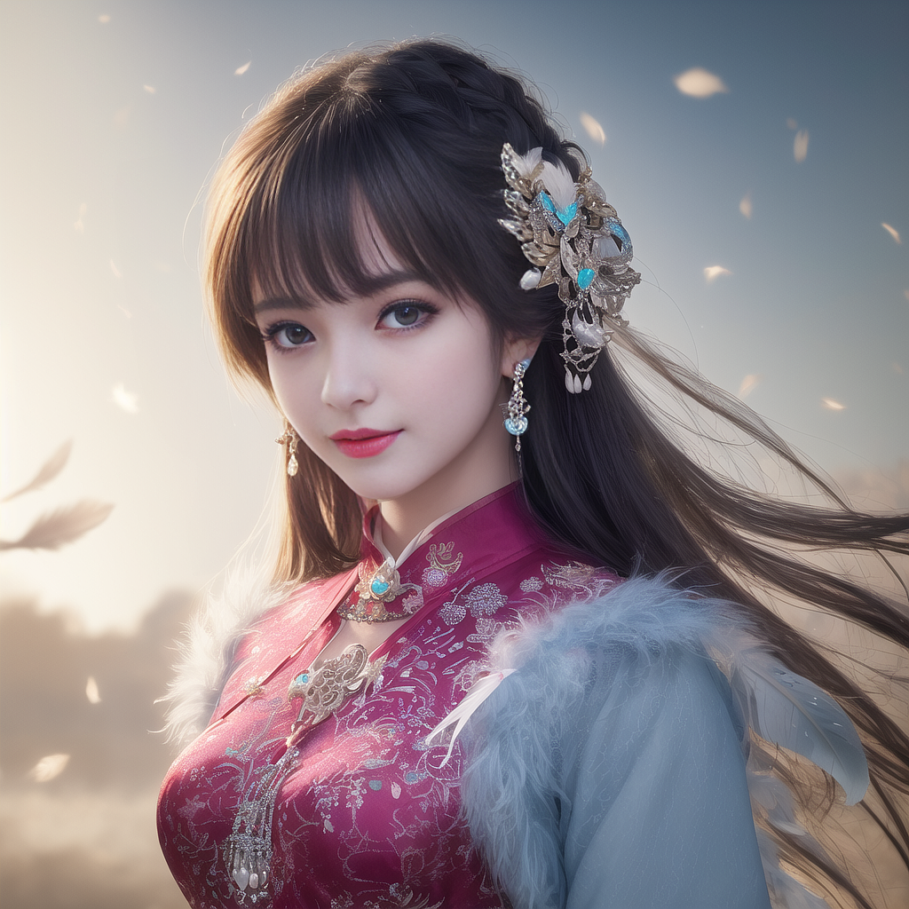 AI智能绘画—古风美女