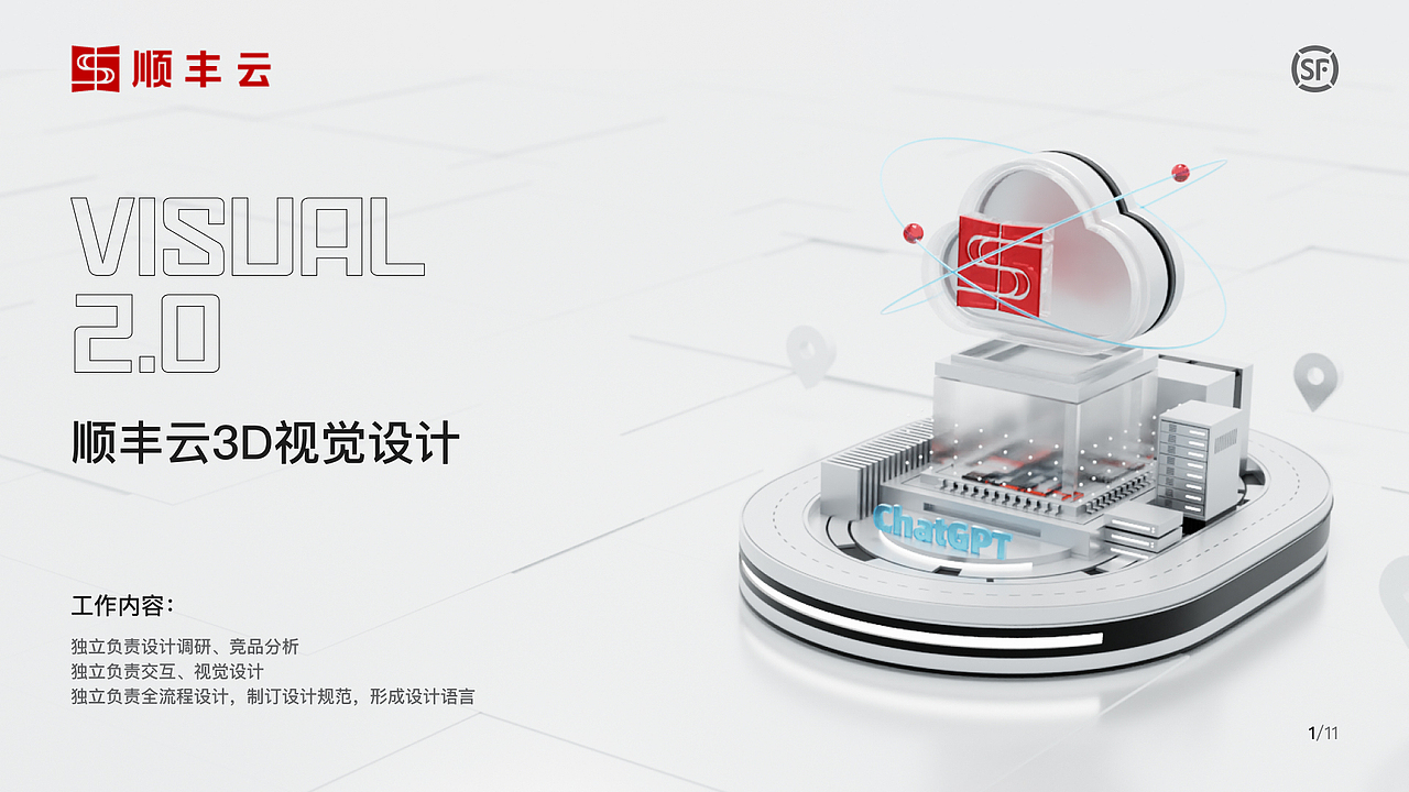 顺丰云3D视觉设计（图ZMzUxMTg3OTM2） - 软件界面 - 站酷设计师Bella_Cai原创素材 - 站酷ZCOOL