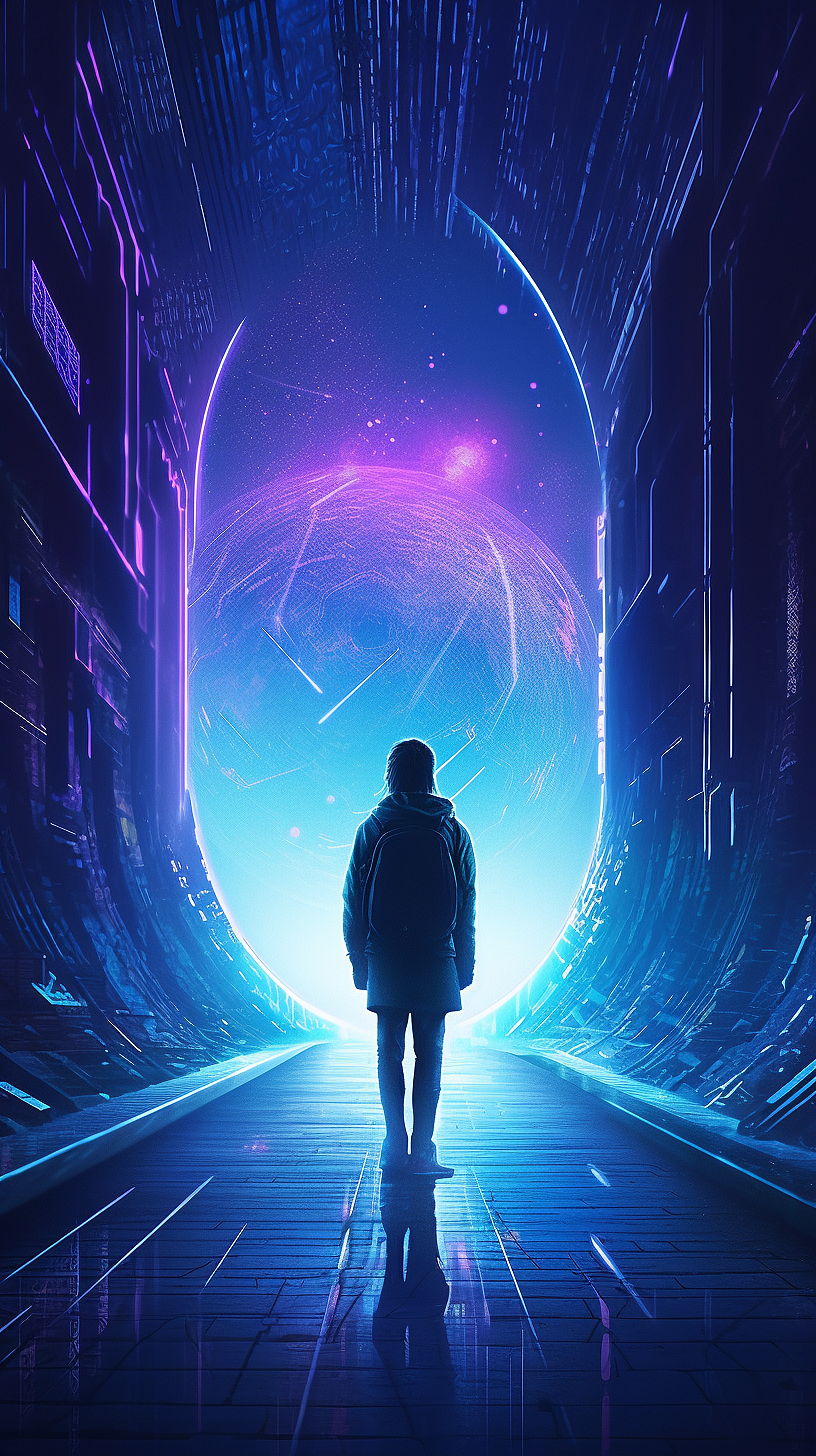 AI生成的背景海报