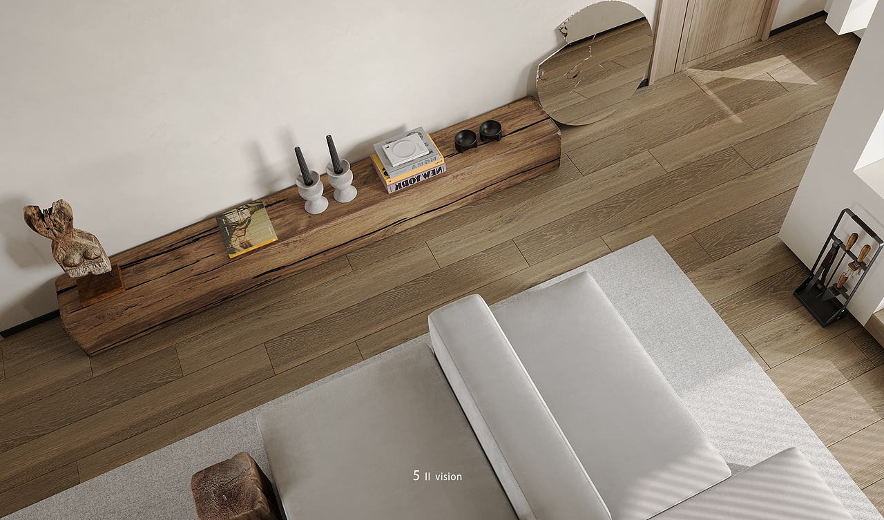 效果图表现——奶油实木风 5Ⅱ vision