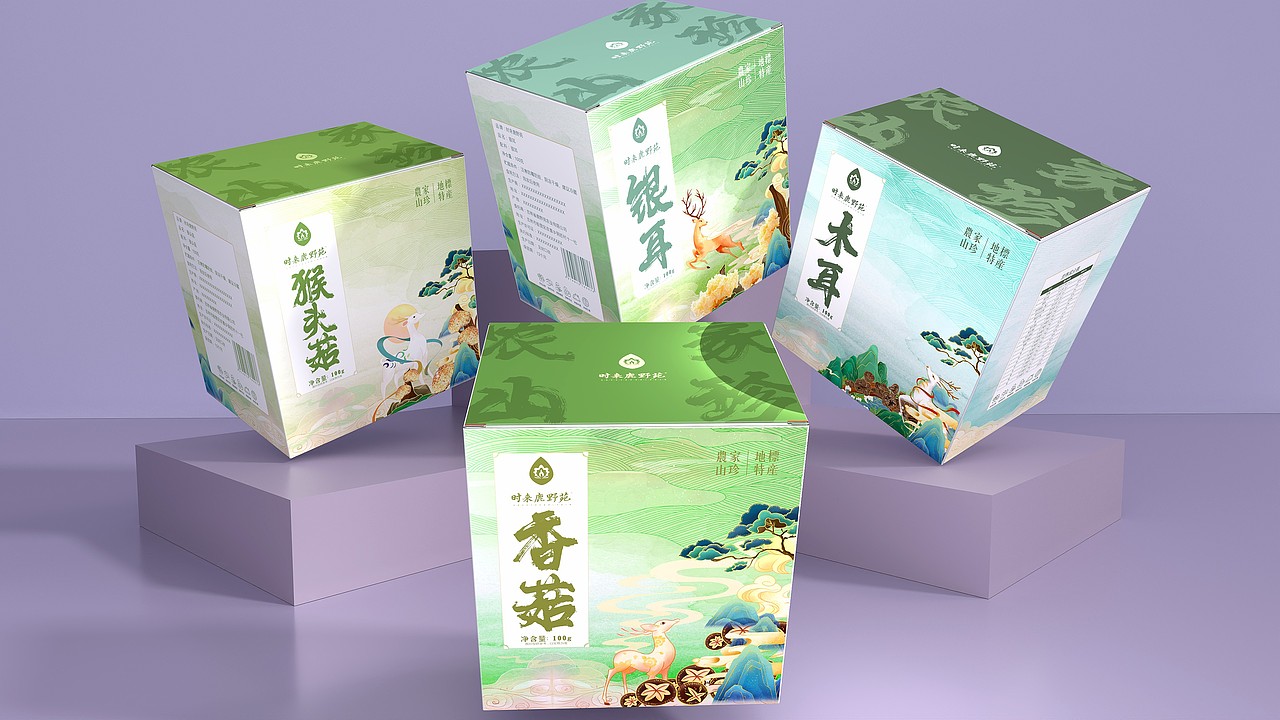 鹿野苑农产品包装设计（图ZMzI2ODIzMjY0） - 包装 - 站酷设计师zqichao原创素材 - 站酷ZCOOL